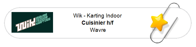 Nos annonces - Cuisinier h/f - Wavre