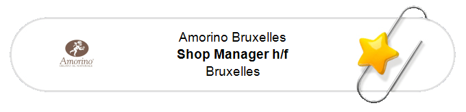 Nos annonces - Shop Manager h/f - Bruxelles